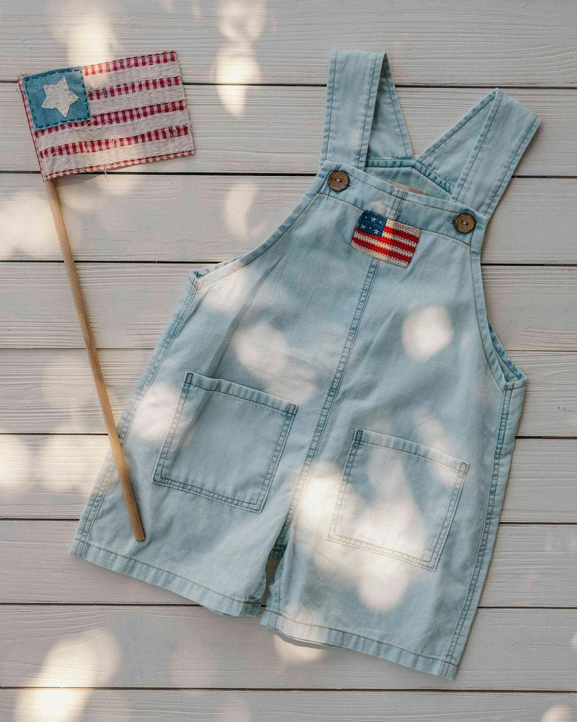 Overalls in Denim American Flag