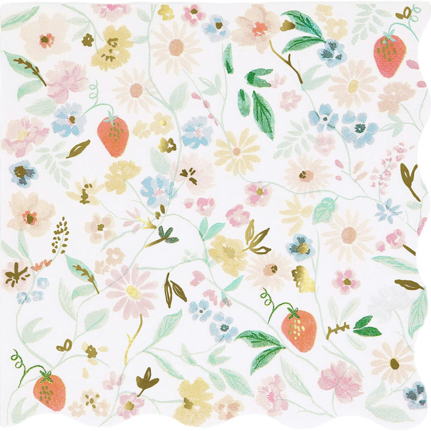 Elegant Floral Large Napkins