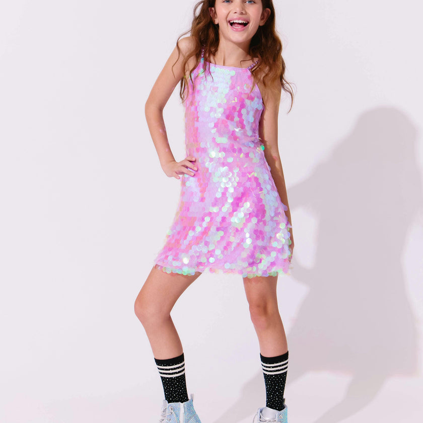Lavender Magic Paillette Dress