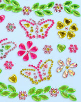 Butterfly Gem Set - 36 adhesive face gems