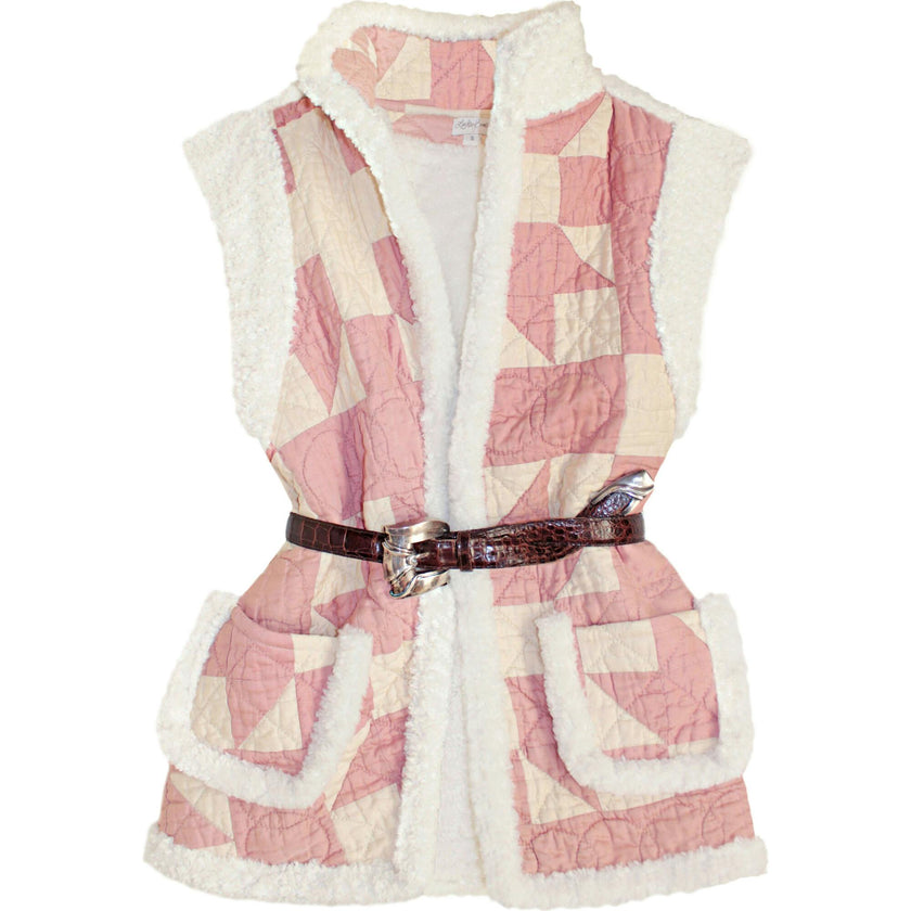 Women's Small Shearling Quilt Gilet