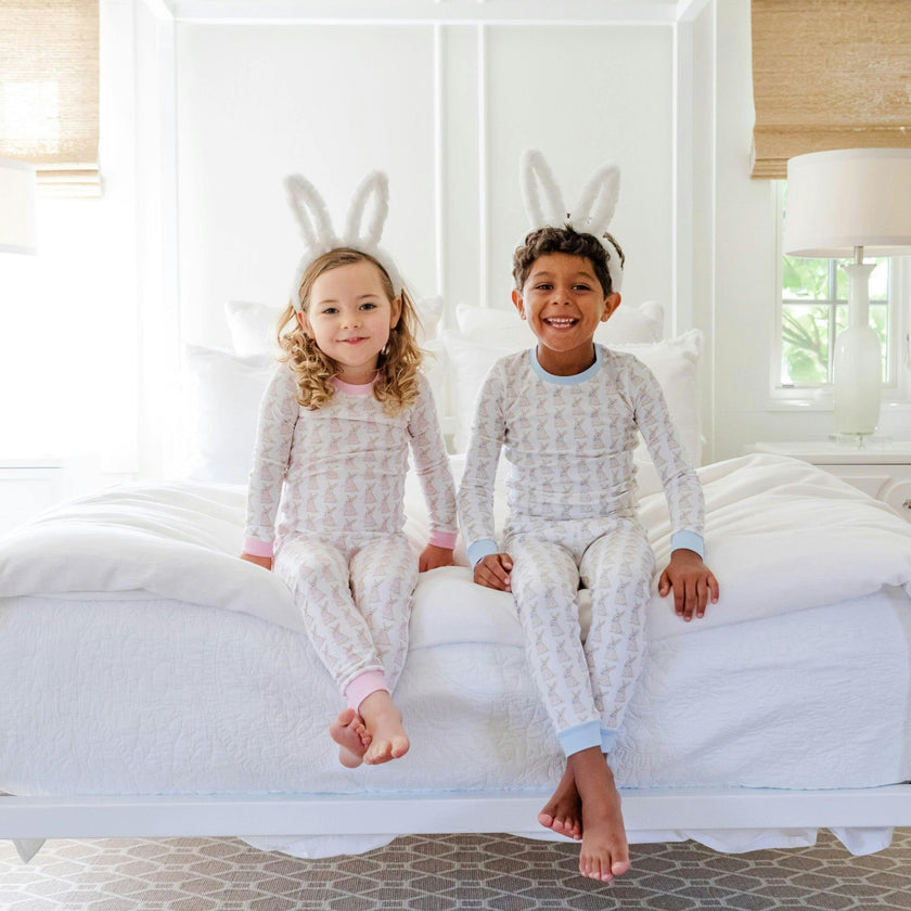 Grayson Boys' Pajama Pant Set - Easter Bunnies Blue