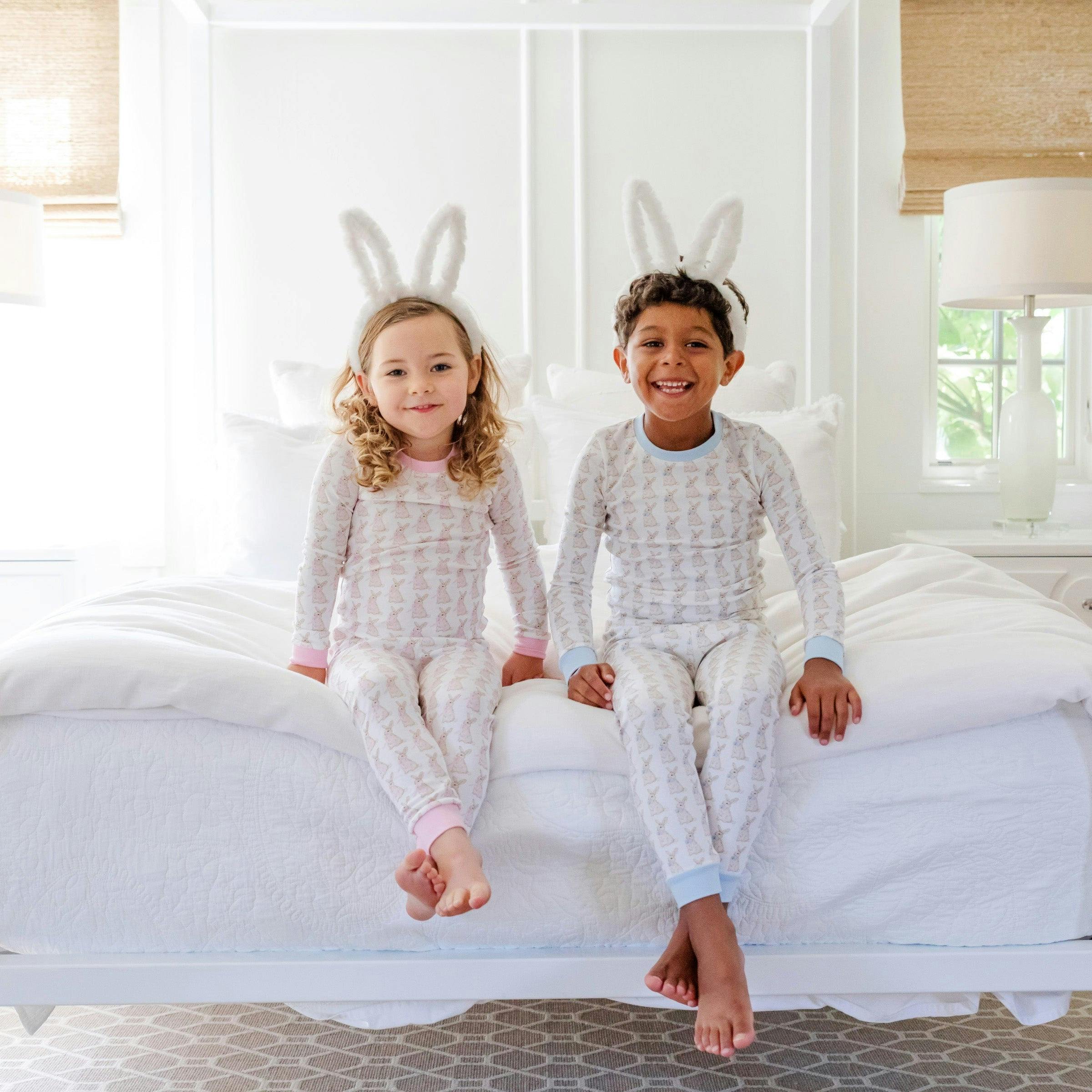 Grayson Boys' Pajama Pant Set - Easter Bunnies Blue