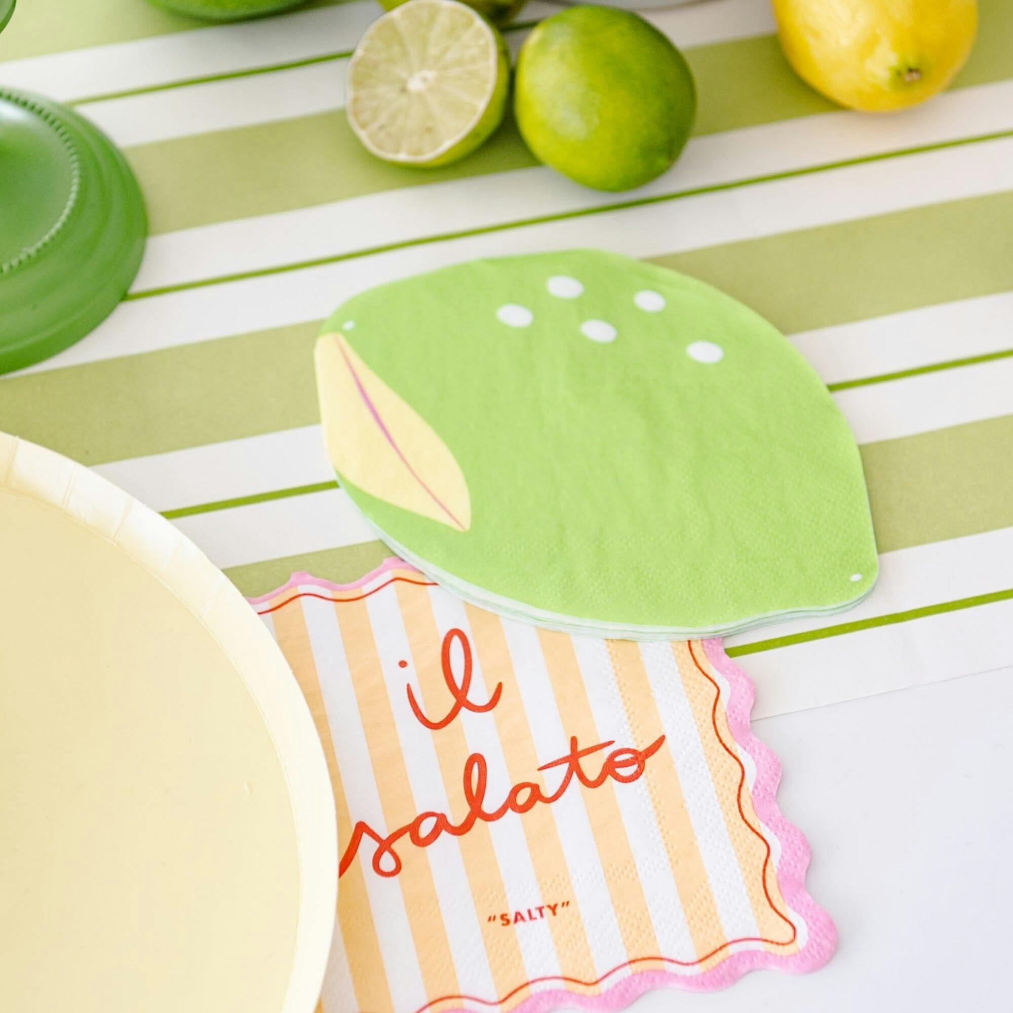 Le Dinner Lime Cocktail Napkins
