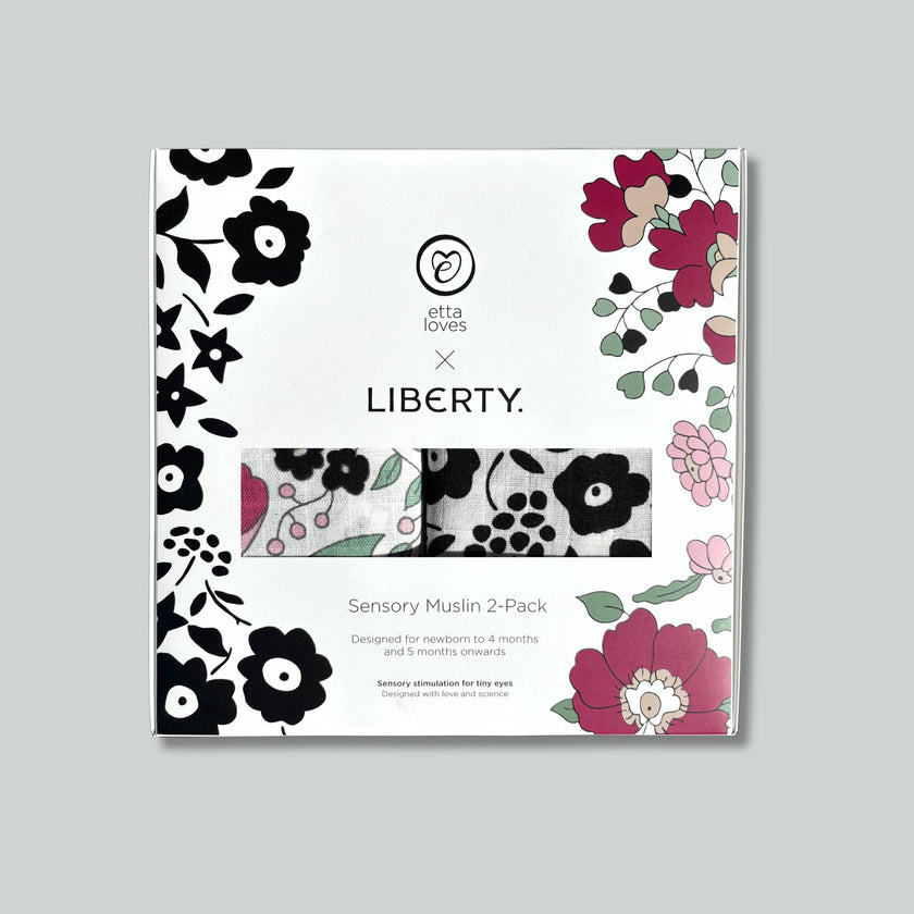 ETTA LOVES x LIBERTY – Sensory Muslin 2-Pack - birth to 12 months