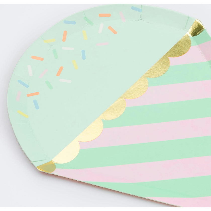 Ice Cream With Sprinkles Plates