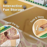 Jungle 2-in-1 Wooden Activity Table + 23Pc & 1 Car Included