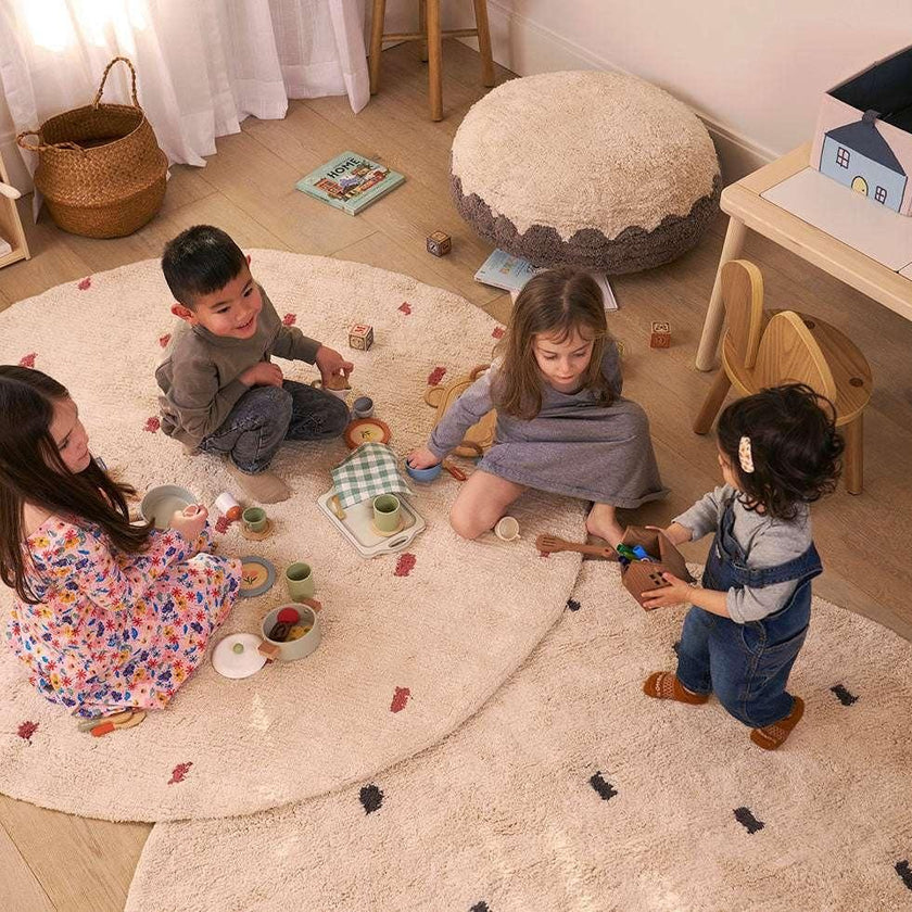 Dotted Washable Organic Cotton Rug