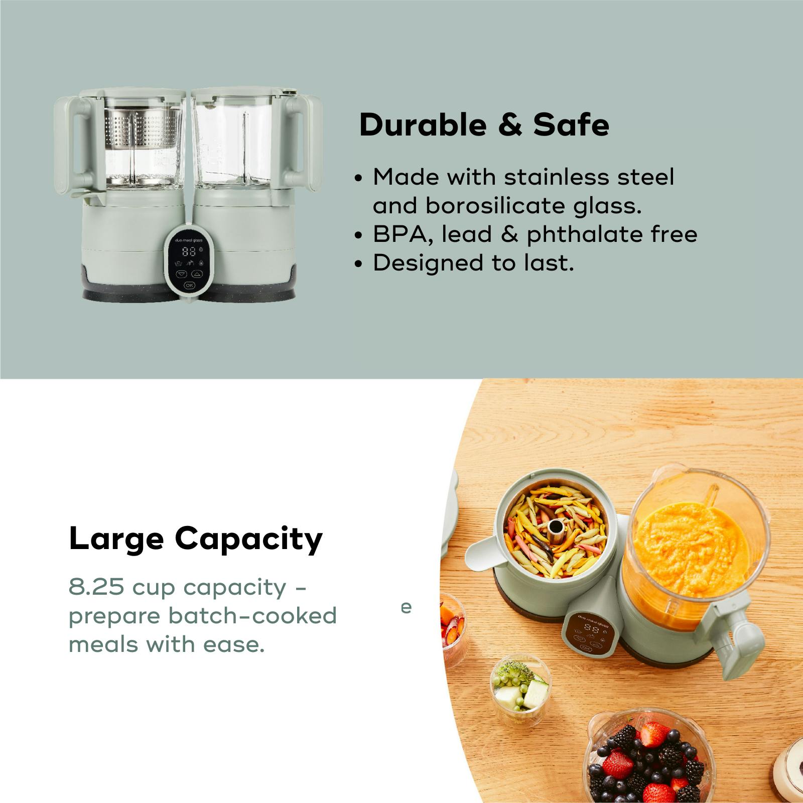 Duo Meal Glass Pro Baby Food Maker