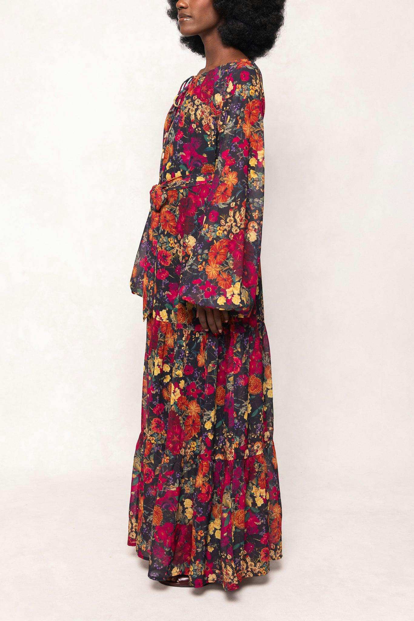 Imogen Dress in Night Garden
