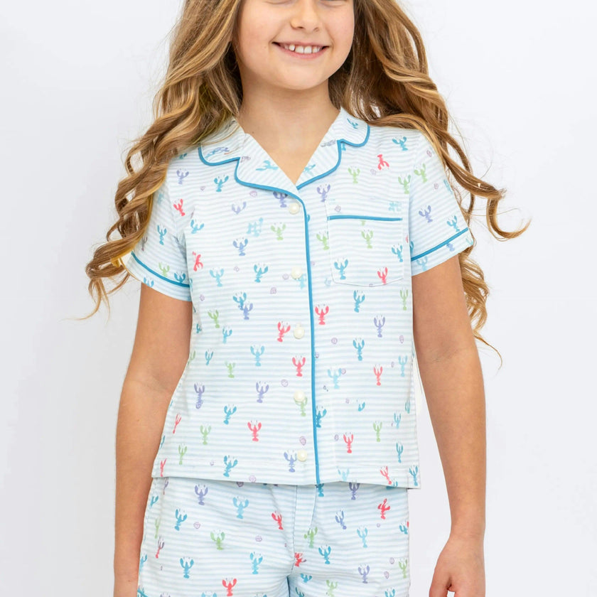 Multicolour Lobster Jersey Short Sleeve PJ Set