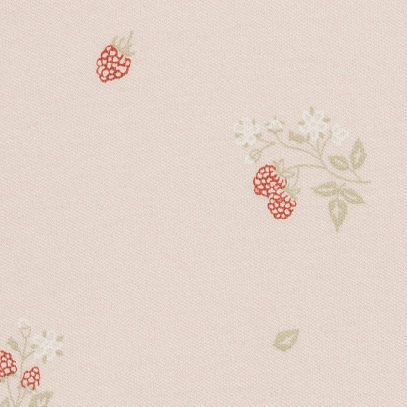 Peyton Zipper Sleeper - Raspberries / Shell + Mint