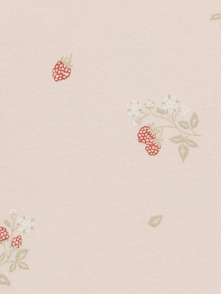 Peyton Zipper Sleeper - Raspberries / Shell + Mint
