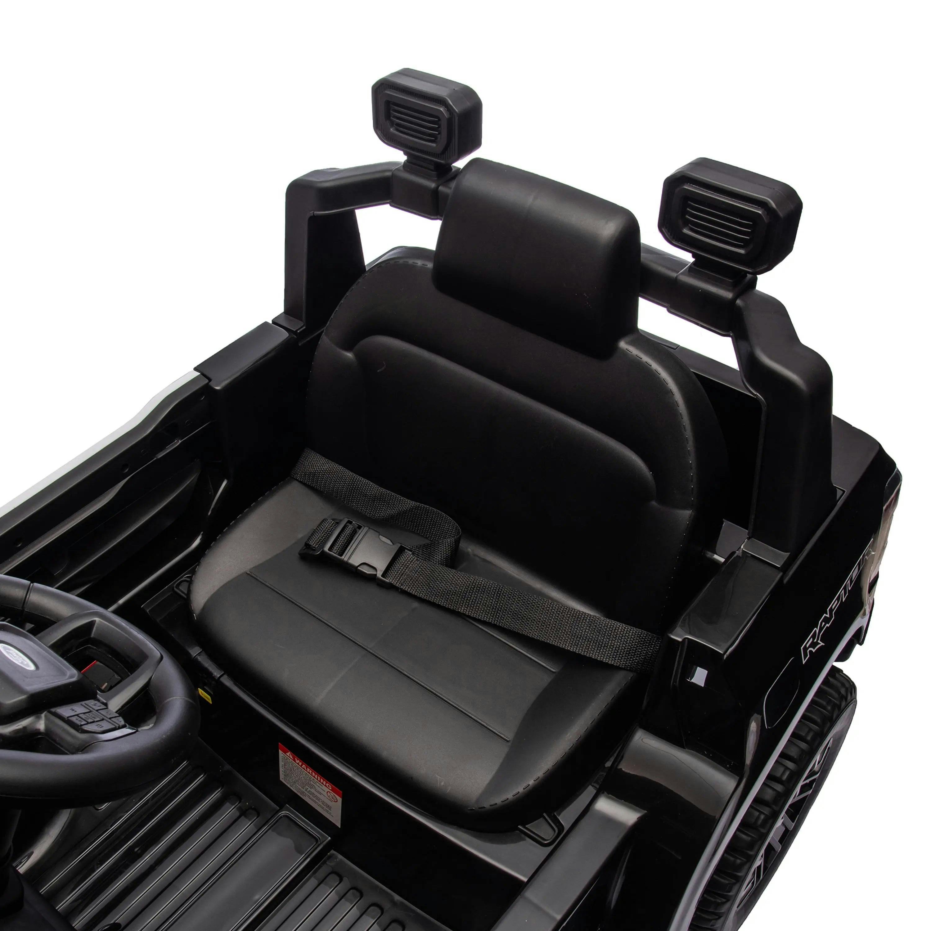12V Licensed Ford Raptor Police Interceptor Kids Ride-On Truck