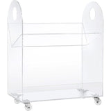 Presto Acrylic Bookcase And Cart