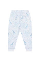 Blue Giraffe Print Pajama