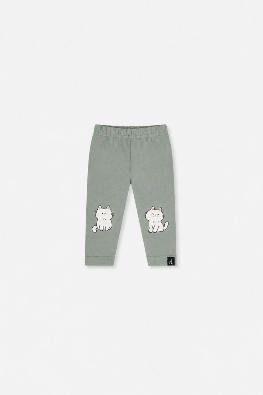 Baby Organic Cotton Leggings Sage Green