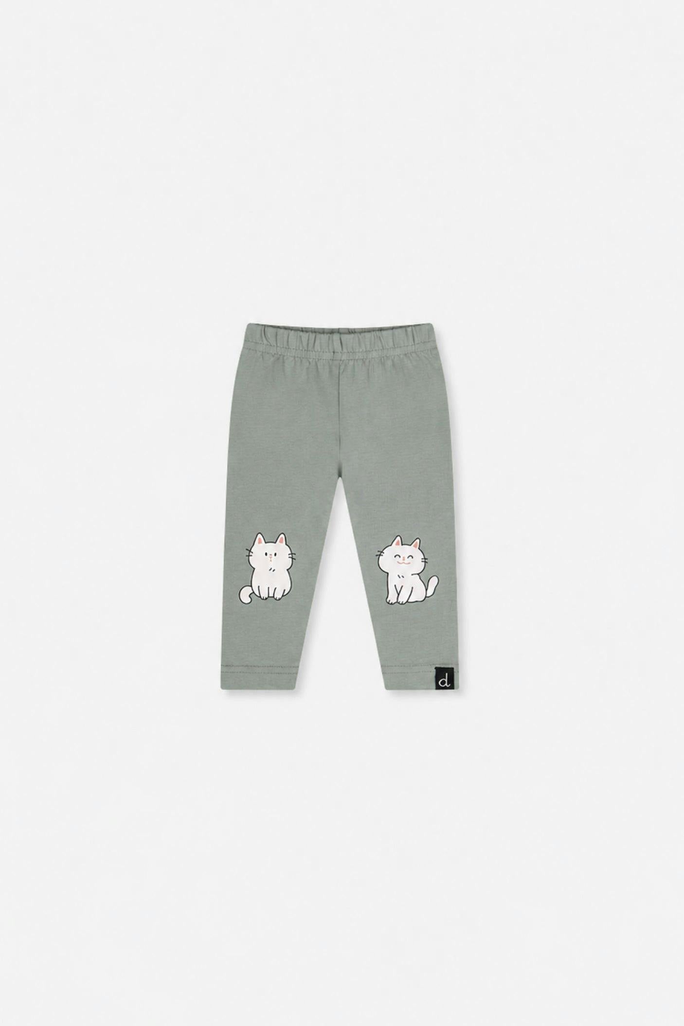 Baby Organic Cotton Leggings Sage Green