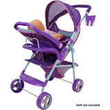 509 Mermaid Doll Travel System Stroller - Purple & Teal
