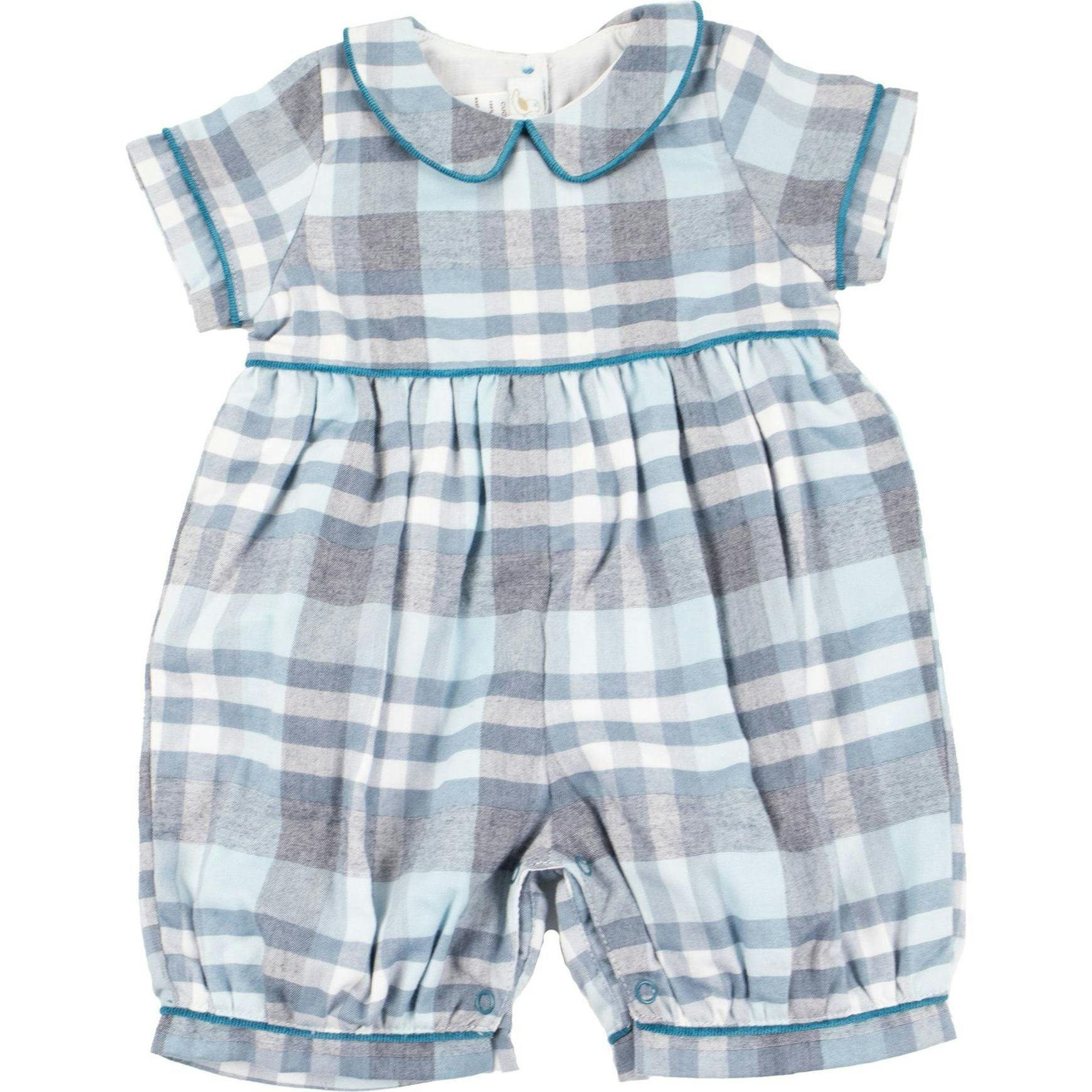 Teal Flannel One Piece