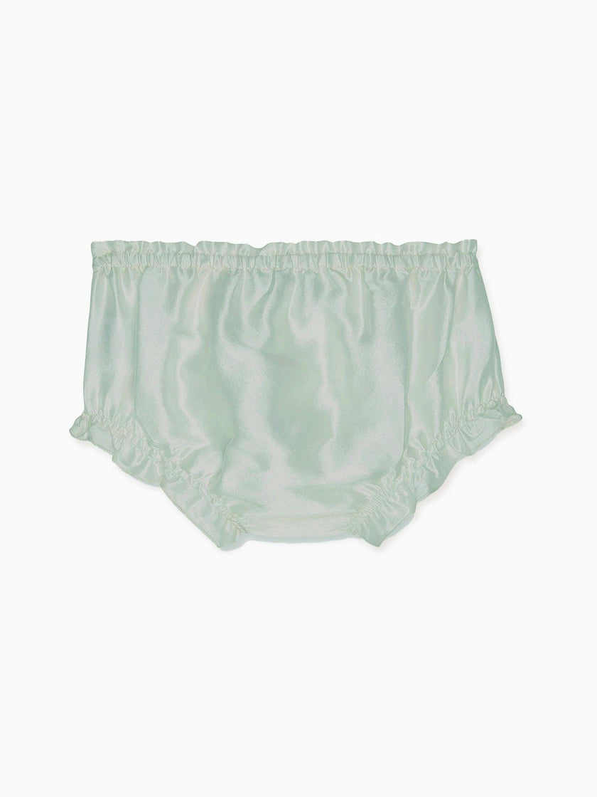 Sage Manon Silk Ceremony Baby Girl Bloomers