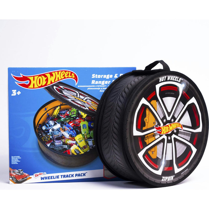 ZipBin Hot Wheels: Wheelie Track Pack Storage Case & Racetrack Mat