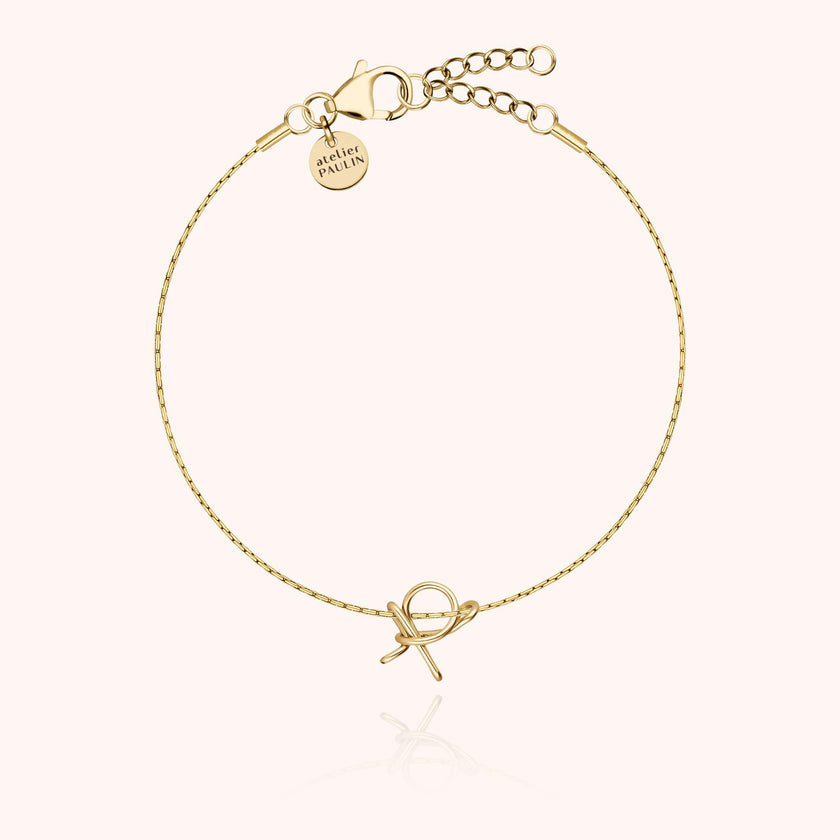 Initial Bracelet, 14k Yellow Gold Filled