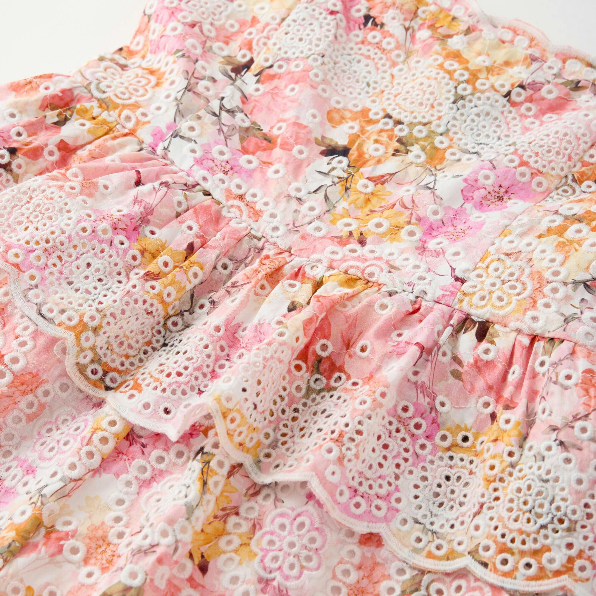 Alessia Cotton Embroidered Romper