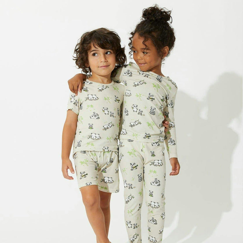 Panda Bamboo Kids Pajama Short Set
