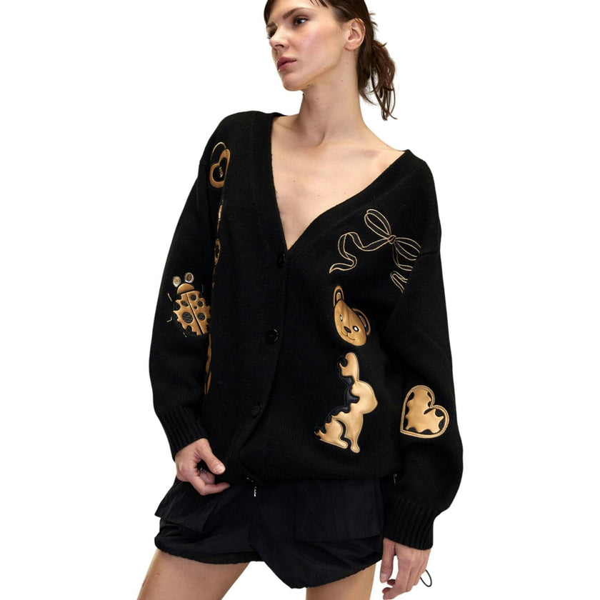 Playful Patchwork Cardigan