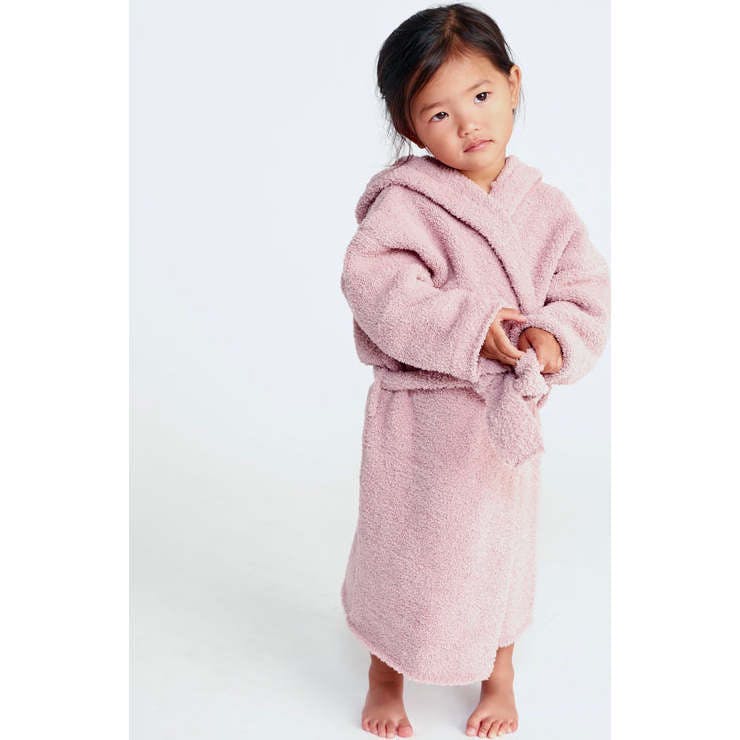 Fuzzy Waist Tie Hooded Robe
