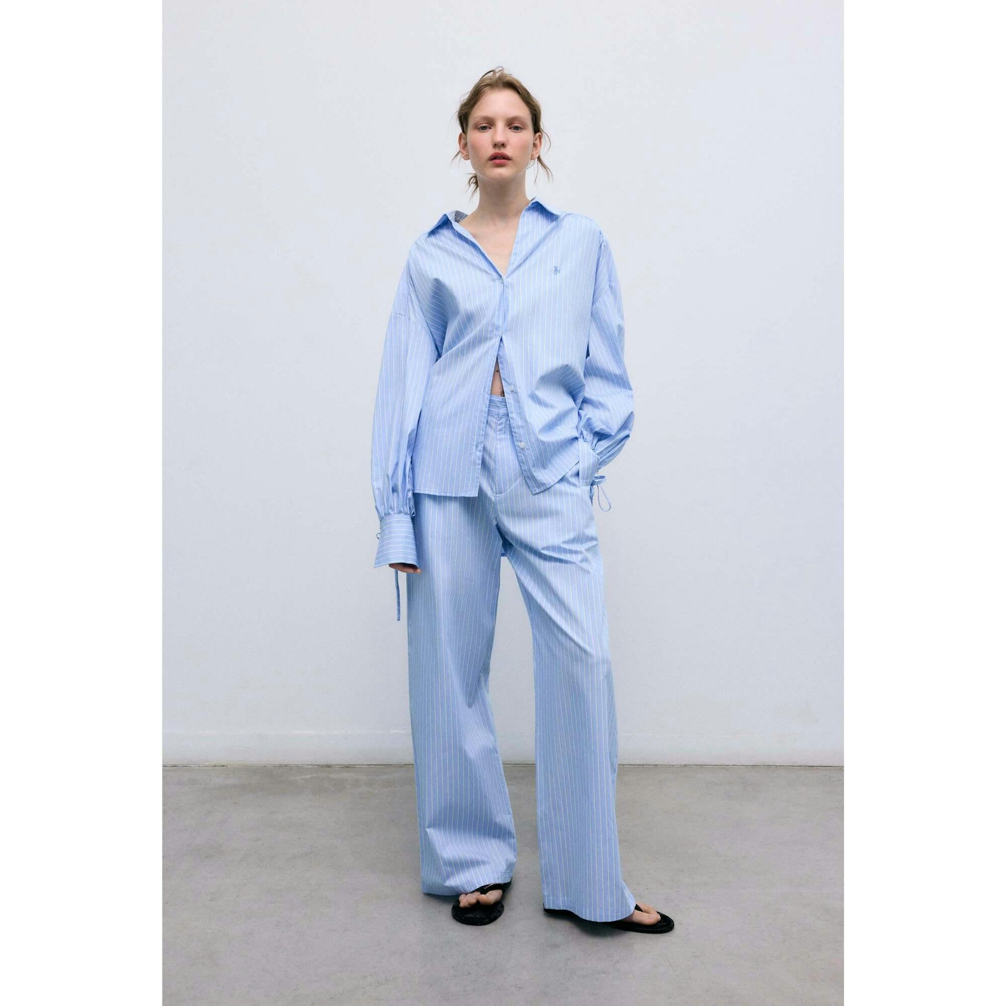 Aura Woman Pant Vista Blue Stripes