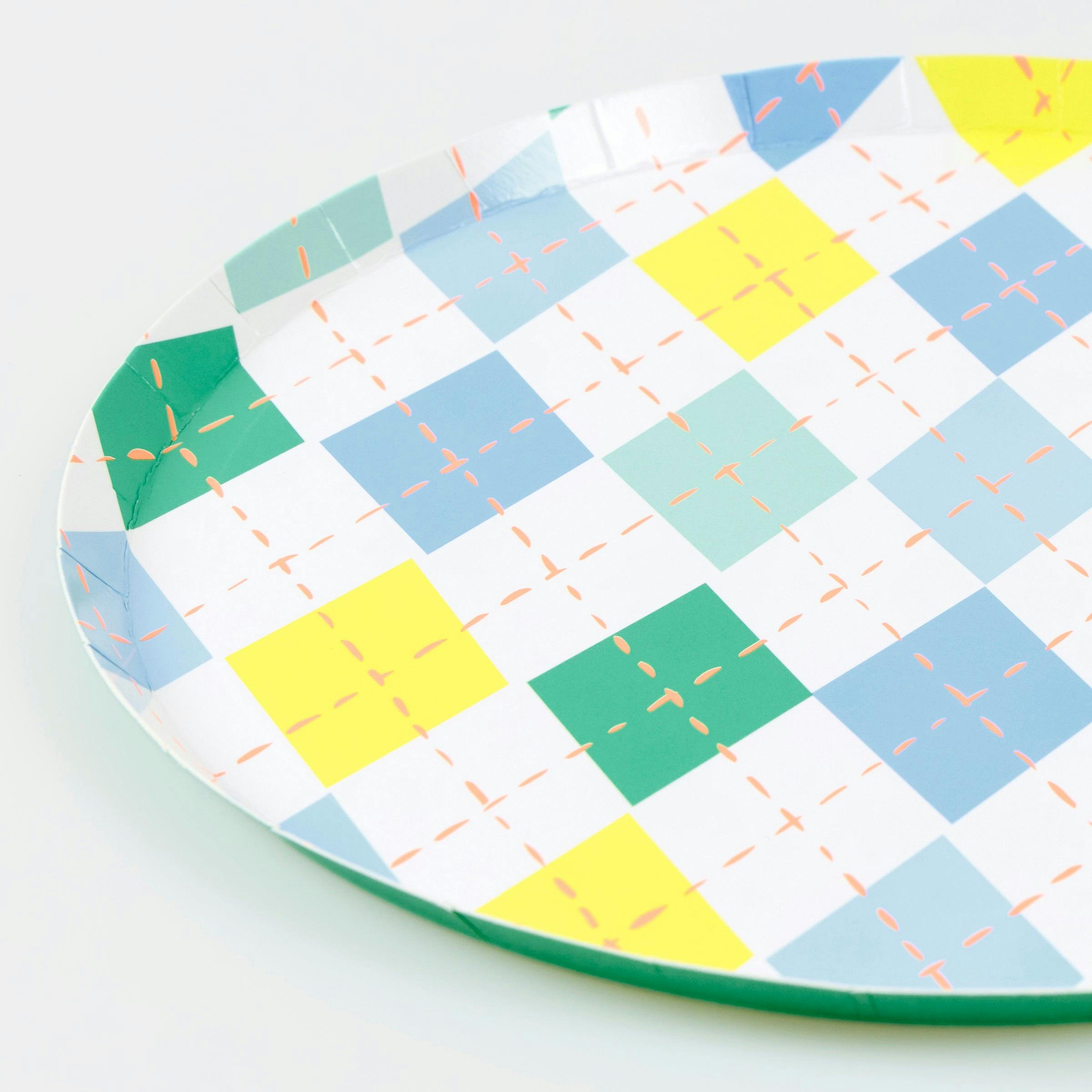Argyle Side Plates