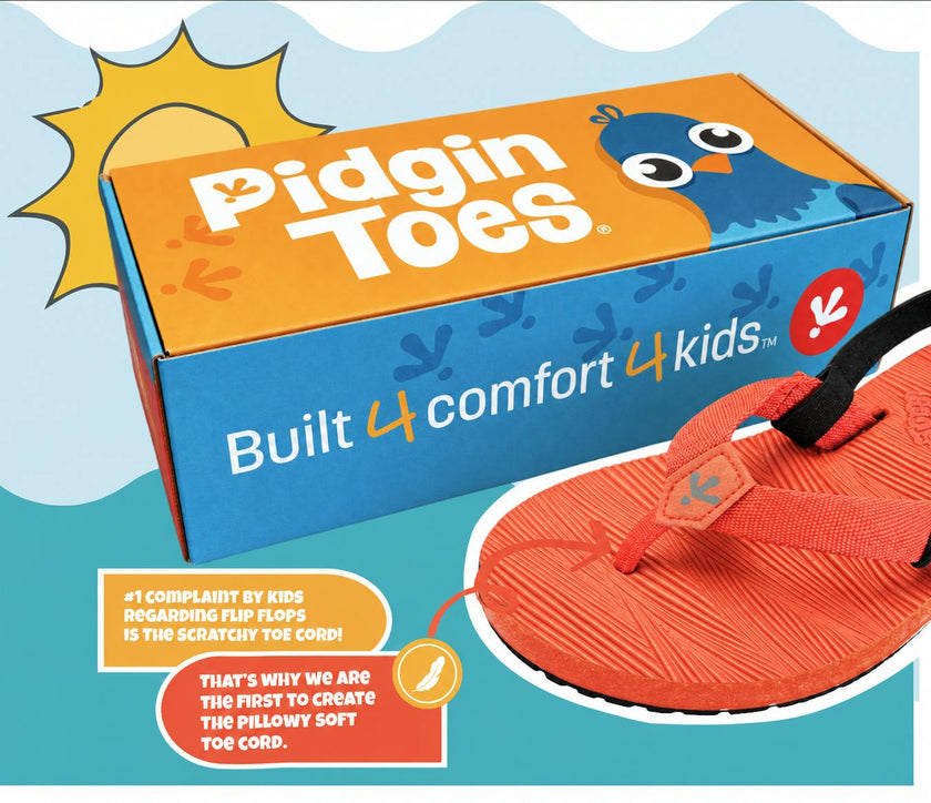 Pidgin Toes® Kids' Flip Flop, Sherbet