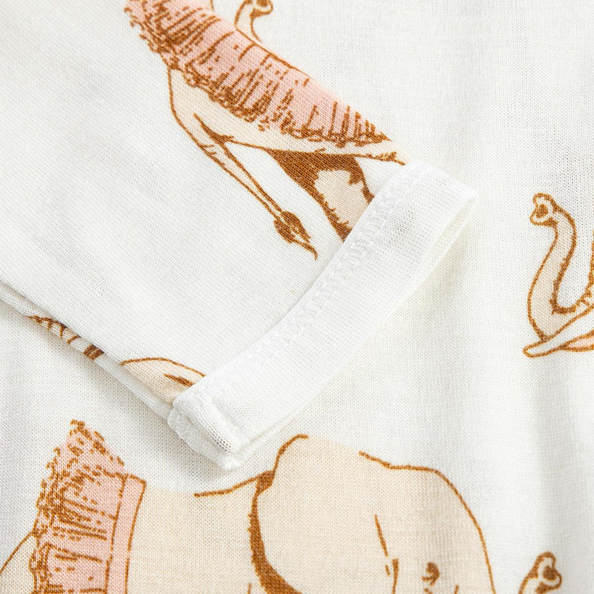 Tutu Bamboo Zipper Footed Romper