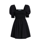 The Athena Nap Dress - Black Cotton