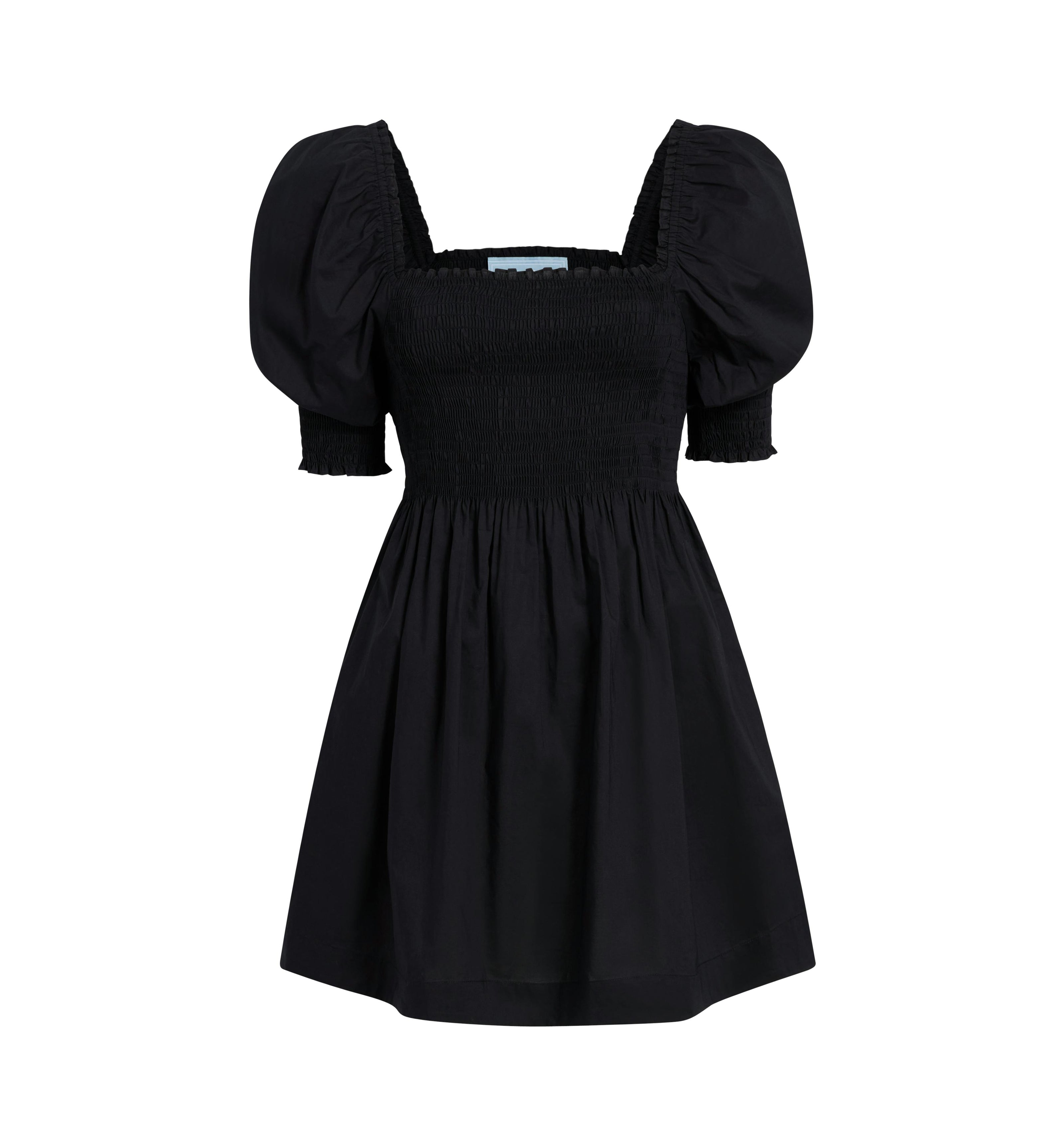 The Athena Nap Dress - Black Cotton