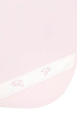 Pink Rocking Horse Embroidered Blanket