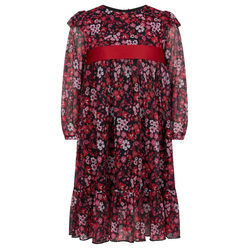 Chloe Winter Floral Party Dress