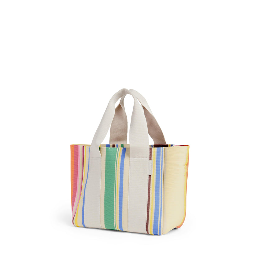 Wellington Cabana Tote Mini, Knit Rainbow Stripe