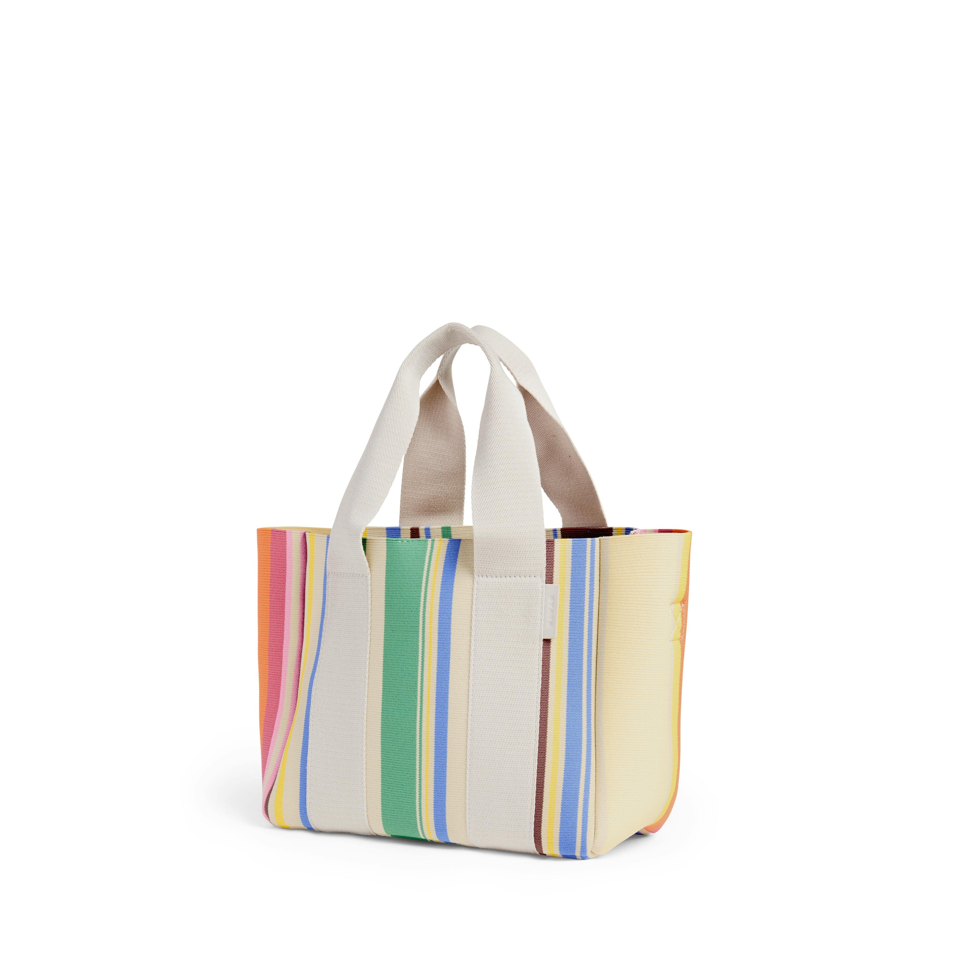 Wellington Cabana Tote Mini, Knit Rainbow Stripe