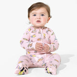 Easter Pink Bamboo Convertible Footie