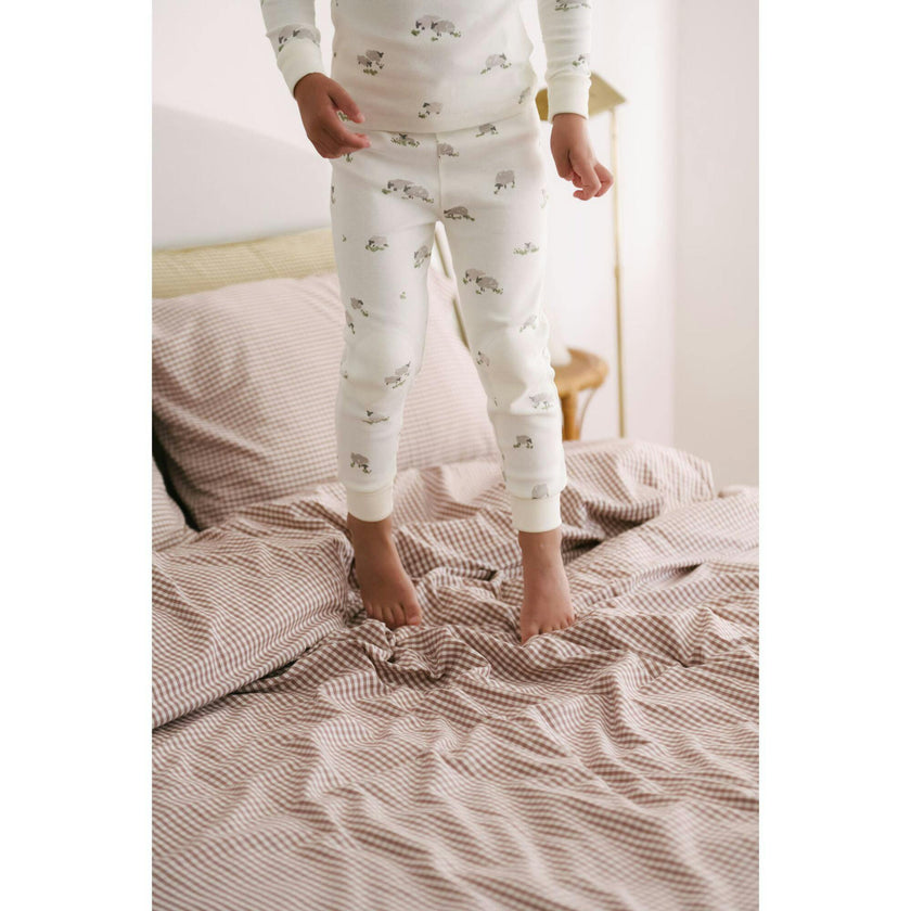 Ribbed Toddler Pajama - Baa Baa