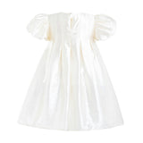 Beige Sena Petal Bow Dress