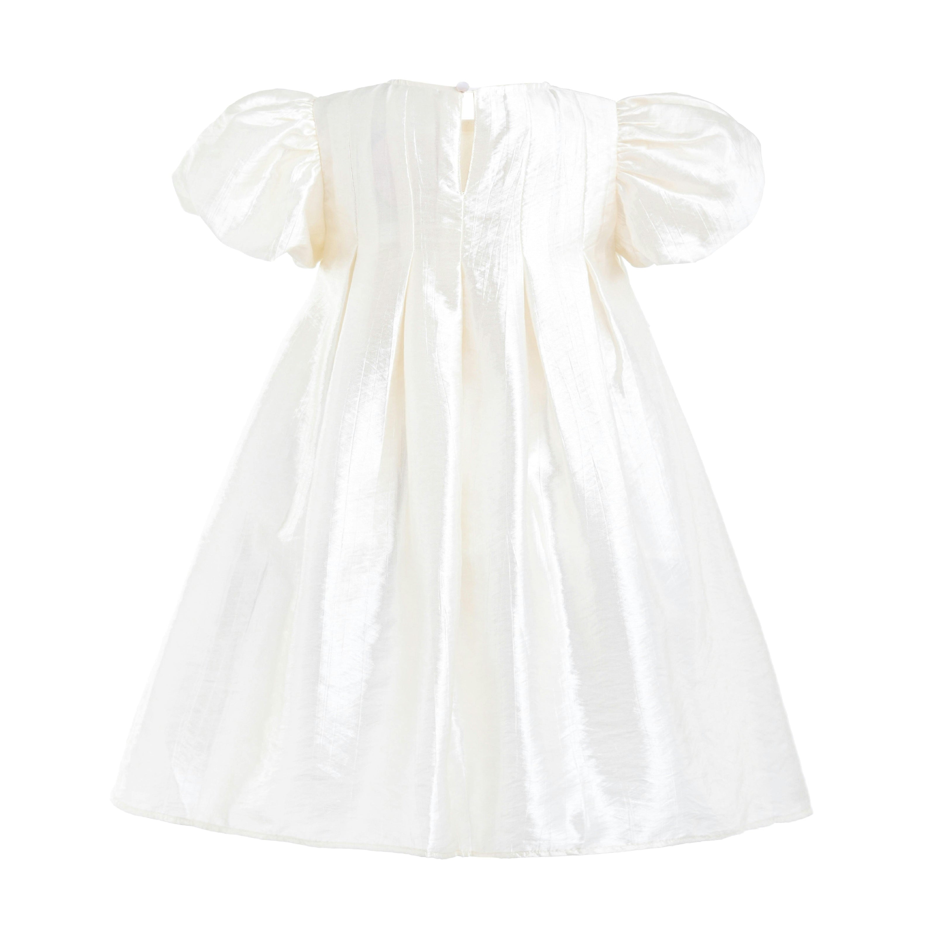 Beige Sena Petal Bow Dress