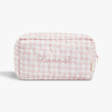 Toiletry Pouch Picnic Gingham Pink