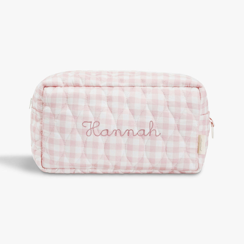 Toiletry Pouch Picnic Gingham Pink