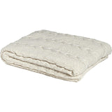 Textured Sustainable Knit Throw Blanket - Chunky Cable
