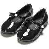 Elin Glossy Patent Leather Pointed Toe Mary Jane Shoes