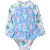 UPF 50+ Alissa Infant Ruffle Rash Guard Swimsuit